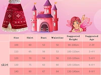 Dgmyfy vaiana prinsessenjurk (maat 140) - afbeelding 4 van  4