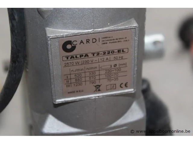 Diamandboor op boorstatief cardi, talpa t2-220-el - afbeelding 4 van  4