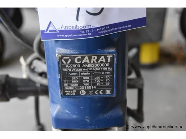 Diamandboormachine op statief carat a-2600 - afbeelding 2 van  2