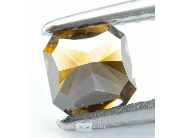 Diamant - 0.72 ct - natural fancy deep yellowish brown - vvs1 - afbeelding 6 van  12