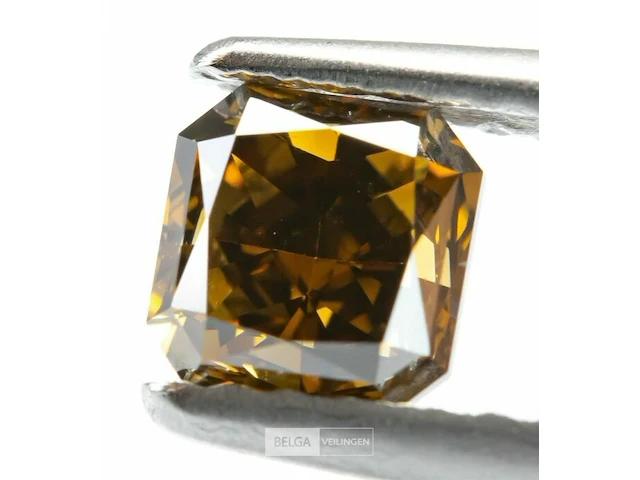 Diamant - 0.72 ct - natural fancy deep yellowish brown - vvs1 - afbeelding 11 van  12