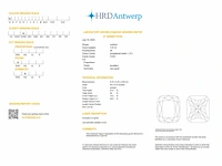 Diamant - cushion 1.01 ct - d/vvs2 (hrd gecertificeerd) - afbeelding 4 van  4