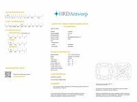 Diamant - cushion 5.14 ct - e/vs2 (hrd gecertificeerd) - afbeelding 4 van  4