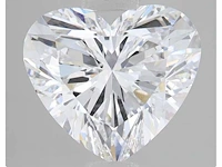 Diamant - heart 5.12 ct - d/vs2 (hrd gecertificeerd) - afbeelding 3 van  4
