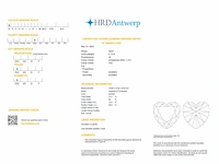 Diamant - heart 5.12 ct - d/vs2 (hrd gecertificeerd) - afbeelding 4 van  4