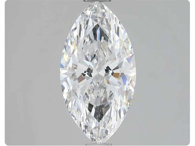 Diamant - marquise 1.03 ct - d/vvs2 (hrd gecertificeerd) - afbeelding 1 van  3