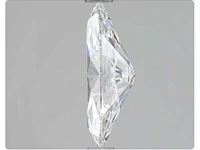 Diamant - marquise 1.03 ct - d/vvs2 (hrd gecertificeerd) - afbeelding 2 van  3