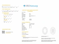 Diamant - oval 3.06 ct - d/vs1 (hrd gecertificeerd) - afbeelding 4 van  4