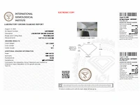 Diamant - pear 0.81 ct - e/vs1 (igi gecertificeerd) - afbeelding 4 van  4