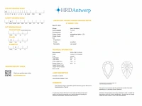 Diamant - pear 1.01 ct - d/vvs1 - (hrd gecertificeerd) - afbeelding 4 van  4