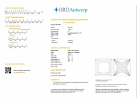 Diamant - princess 1.08 ct - d/vvs2 (hrd gecertificeerd) - afbeelding 4 van  4