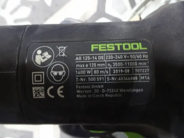 Diamant doorslijpmachine festool - afbeelding 3 van  5