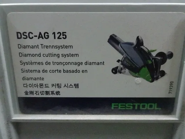 Diamant doorslijpmachine festool - afbeelding 5 van  5