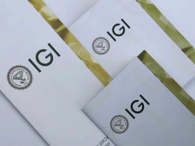 Diamant-ovale vorm 1 cts - igi-gecertificeerd e vvs - afbeelding 2 van  5
