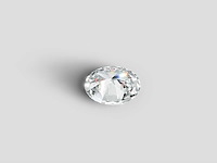 Diamant-ovale vorm 1.00 cts - special wise certifiate e vvs2 - afbeelding 2 van  4