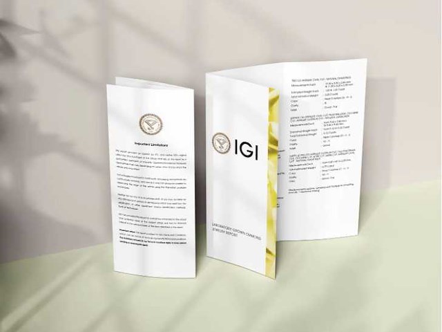 Diamant-peer geslepen 2 cts - igi gecertificeerd f vs2 - afbeelding 5 van  5