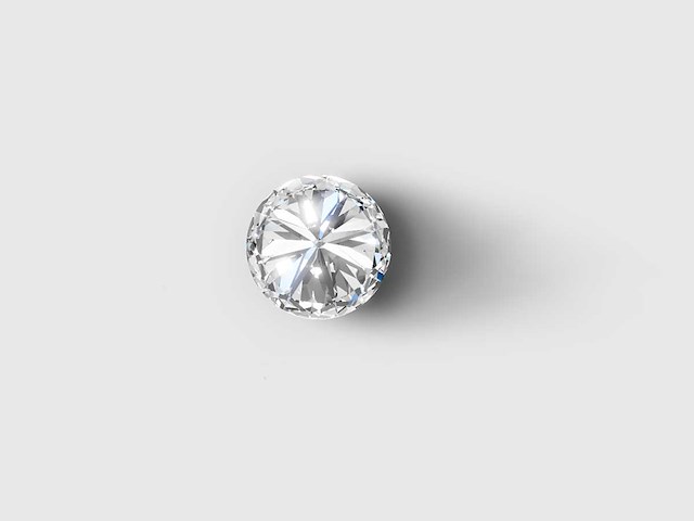 Diamant-rond 3 cts - igi gecertificeerd f vvs - afbeelding 3 van  6