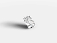 Diamant-smaragd vorm 1 cts - igi-gecertificeerd d vvs - afbeelding 2 van  5