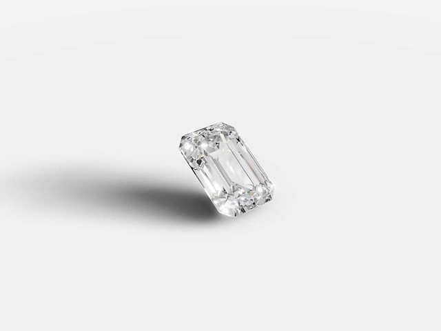 Diamant-smaragd vorm 1cts - igi gecertificeerd d vs - afbeelding 2 van  5