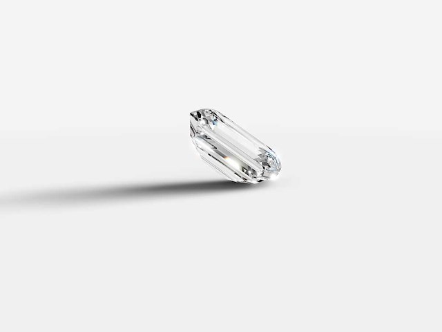 Diamant-smaragd vorm 1cts - igi gecertificeerd d vs - afbeelding 3 van  5