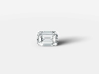 Diamant-smaragdvorm 1 cts - igi-gecertificeerd e vvs - afbeelding 1 van  5