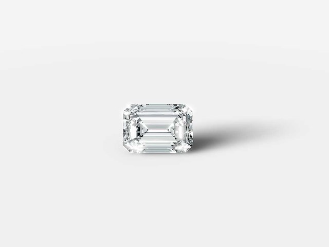 Diamant-smaragdvorm 1cts - igi-gecertificeerd e vs - afbeelding 1 van  5