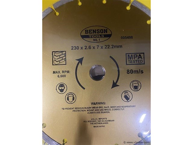 Diamantschijf 230mm - afbeelding 2 van  2