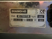 Diamond - m3-tosti/b - sandwich grill - (2x) - afbeelding 4 van  5