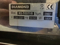 Diamond - m3-tosti/b - sandwich grill - (2x) - afbeelding 5 van  5