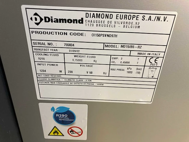 Diamond - md15/b5-r2 - koeltoog diamond 2022 - afbeelding 3 van  3