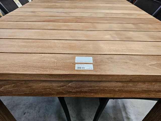 Diamond collection teak tuintafel ten 200 x 100cm brede latten - afbeelding 4 van  4