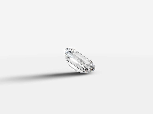 Diamond-emerald shape 1 cts - igi gecertificeerd f vvs - afbeelding 3 van  5