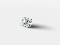 Diamond-emerald shape 1 cts e vvs - afbeelding 2 van  5