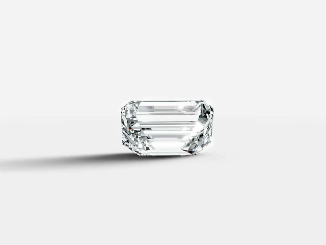 Diamond-emerald shape 1 cts e vvs - afbeelding 3 van  5
