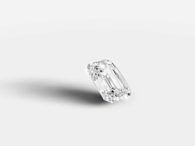 Diamond-emerald shape 1 cts f vvs - afbeelding 2 van  5