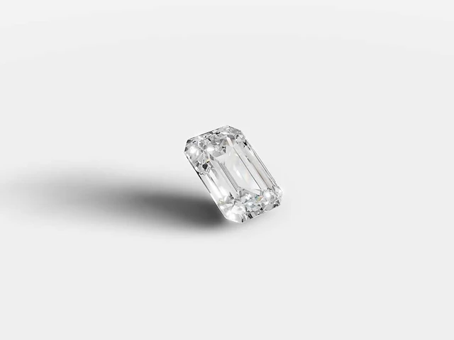 Diamond-emerald shape 1cts d vs1 - afbeelding 2 van  5