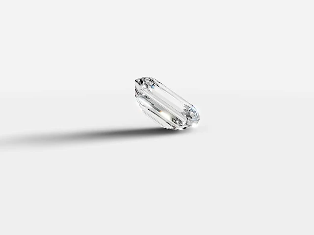 Diamond-emerald shape 1cts d vs1 - afbeelding 3 van  5