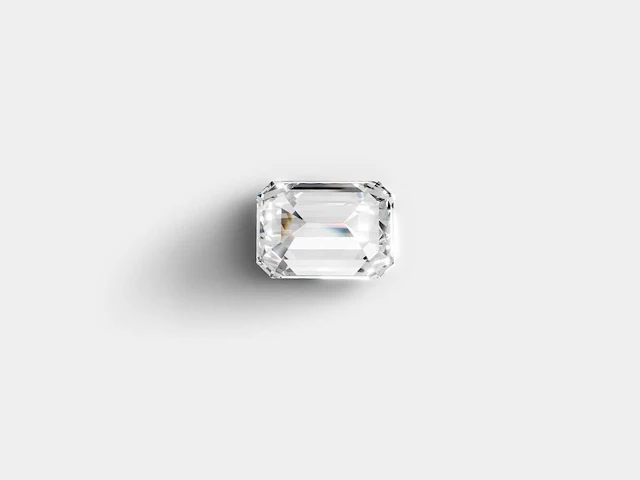 Diamond-emerald shape 1cts d vs1 - afbeelding 4 van  5