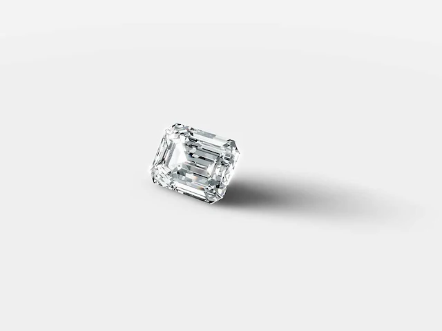 Diamond-emerald shape 1cts e vs1 - afbeelding 2 van  5