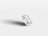Diamond-emerald shape 1cts f vs1 - afbeelding 2 van  5