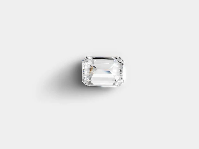 Diamond-emerald shape 1cts f vs1 - afbeelding 4 van  5