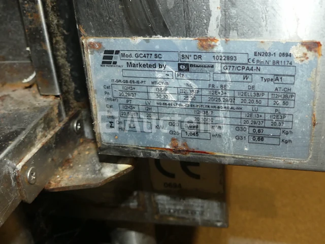 Diamond gc477sc gas pasta koker - afbeelding 4 van  6