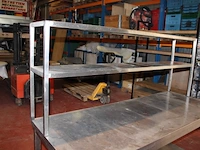 Diamond inox werktafel met opzetstuk - afbeelding 4 van  6