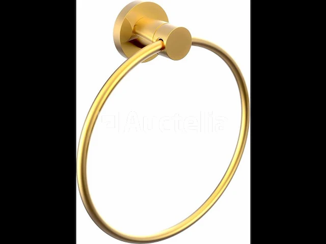 Diamond line rondo - handdoekring - hangend - goud - afbeelding 2 van  2