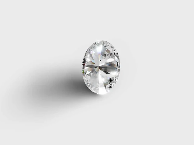 Diamond-oval shape 1 cts f vvs - afbeelding 4 van  5