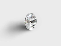 Diamond-oval shape 1cts d vs2 - afbeelding 4 van  5