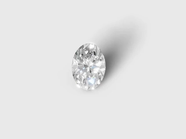 Diamond-oval shape 1cts f vs2 - afbeelding 1 van  5