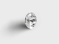 Diamond-oval shape 1cts f vs2 - afbeelding 4 van  5