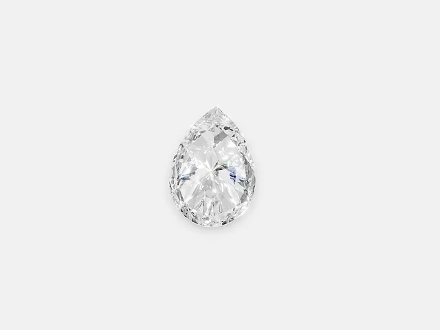 Diamond-pear cut 2 cts f vs2 - afbeelding 1 van  5