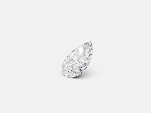 Diamond-pear cut 2 cts f vs2 - afbeelding 2 van  5